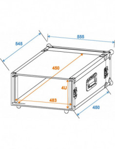 ROADINGER Rack Profi 4U 45cm 2