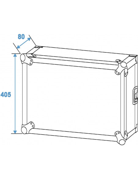 ROADINGER Rack Profi 8U 45cm with wheels