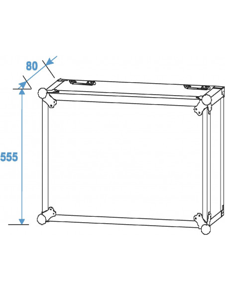 ROADINGER Rack Profi 10U 45cm with wheels