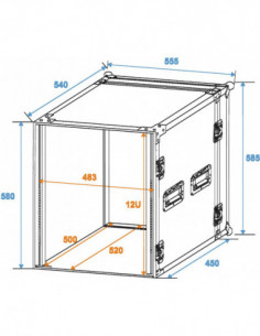 ROADINGER Rack Profi 12U 45cm 2