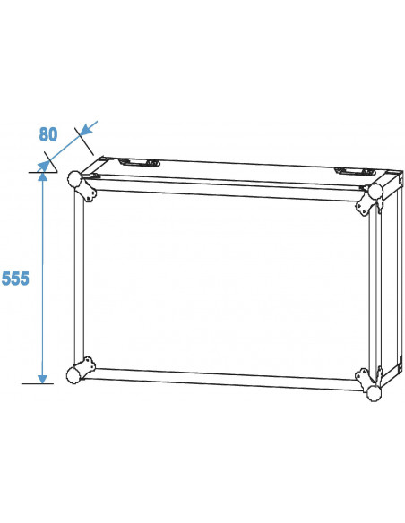 ROADINGER Rack Profi 12U 45cm with wheels