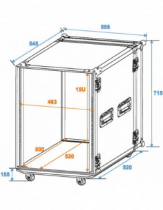 ROADINGER Rack Profi 15U... 2