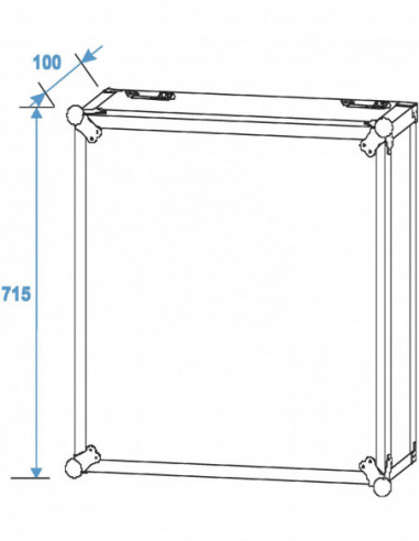 ROADINGER Rack Profi 15U 45cm with...