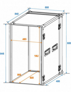 ROADINGER Rack Profi 18U 45cm 2
