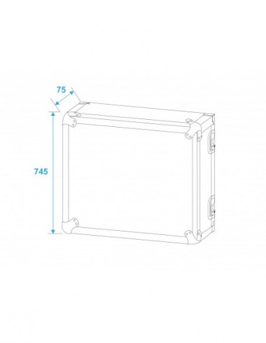 ROADINGER Rack Profi KM 16U 55cm with...