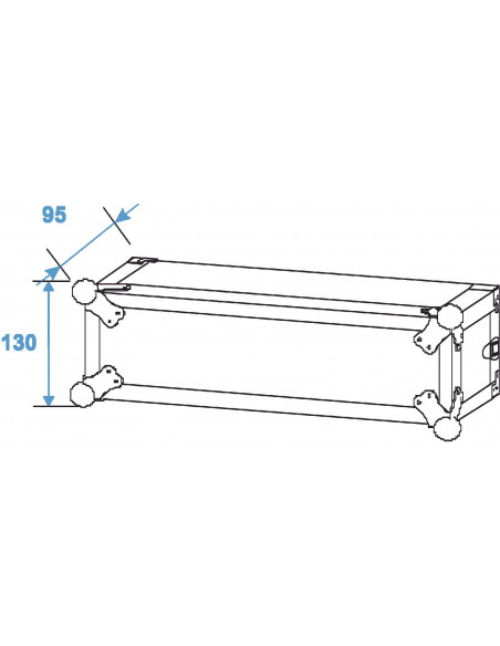 ROADINGER Amplifier Rack PR-1, 2U, 47cm deep