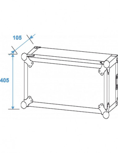ROADINGER Amplifier Rack PR-2ST, 8U,...