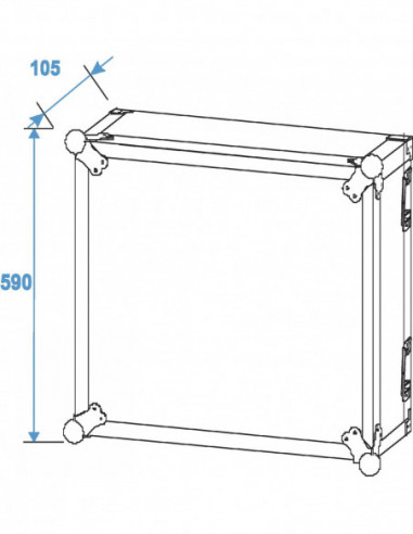 ROADINGER Amplifier Rack PR-2ST, 12U,...