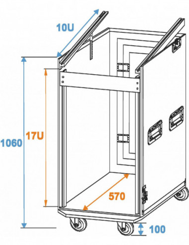 ROADINGER Special Combo Case Pro, 17U...
