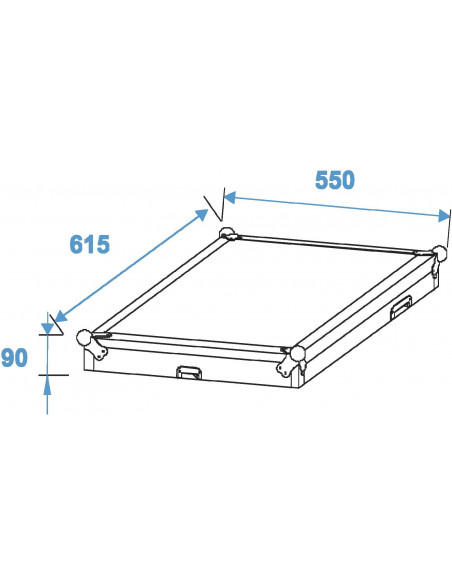 ROADINGER Special Combo Case Pro, 12U with wheels