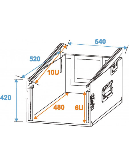 ROADINGER Special Combo Case Pro, 6U