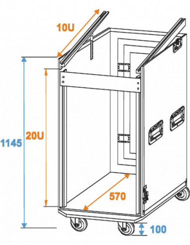 ROADINGER Special Combo Case Pro, 20U...