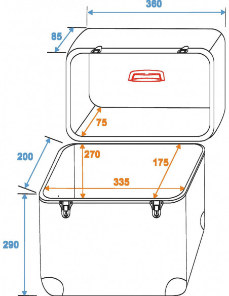 ROADINGER Record Case ALU Battle/Booking, rounded