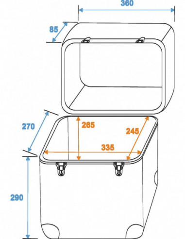 ROADINGER Record Case ALU Maxi...