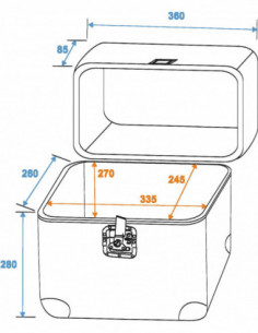 ROADINGER Record Case ALU... 2