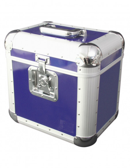 ROADINGER Record Case ALU 75/25, rounded, blue