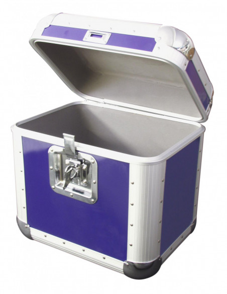 ROADINGER Record Case ALU 75/25, rounded, blue