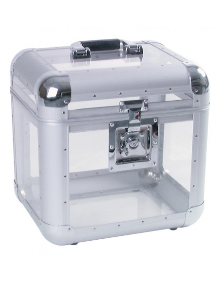ROADINGER Record Case ALU 75/25, rounded, acryl