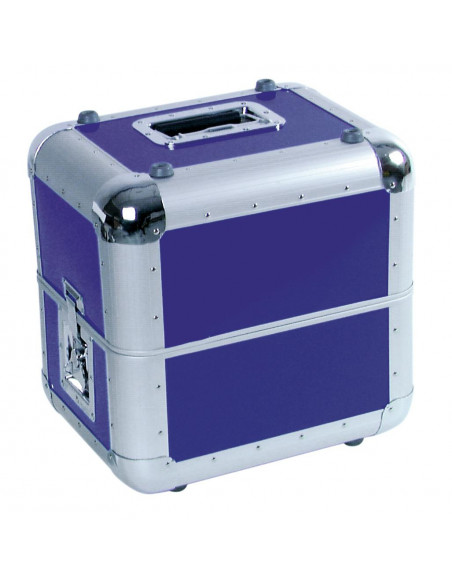 ROADINGER Record Case ALU 50/50, rounded, dark blue