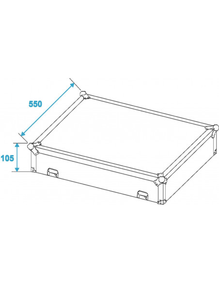 ROADINGER Mixer Case Pro MCB-19 sloping bk 14U