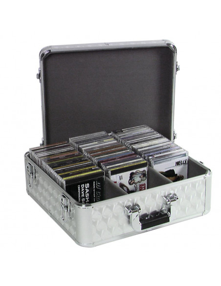 ROADINGER CD Case ALU polished for 100 CDs