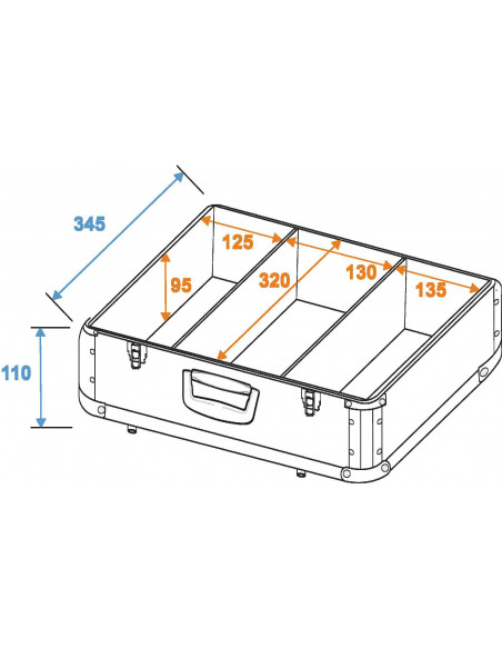 ROADINGER CD Case ALU digital booking rounded rd