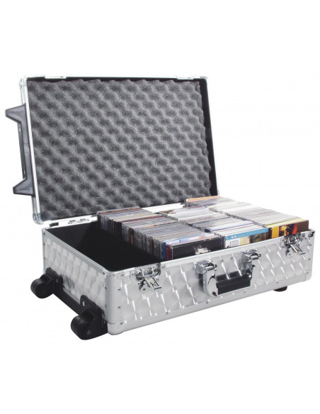 ROADINGER CD Case polished 120 CDs with Trolley
