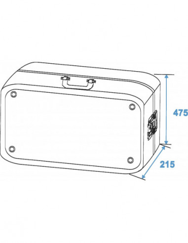 ROADINGER Turntable Case Tour ALU black