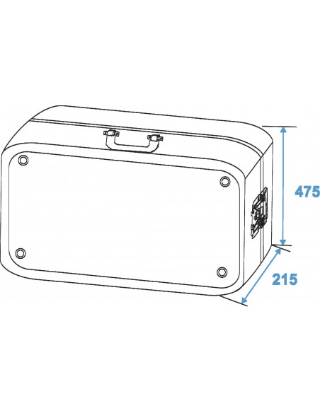 ROADINGER Turntable Case Tour ALU black