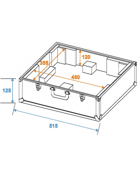 ROADINGER Turntable Case black -S-
