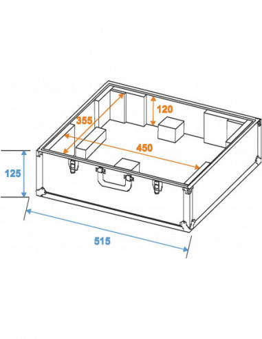 ROADINGER Turntable Case silver -S-