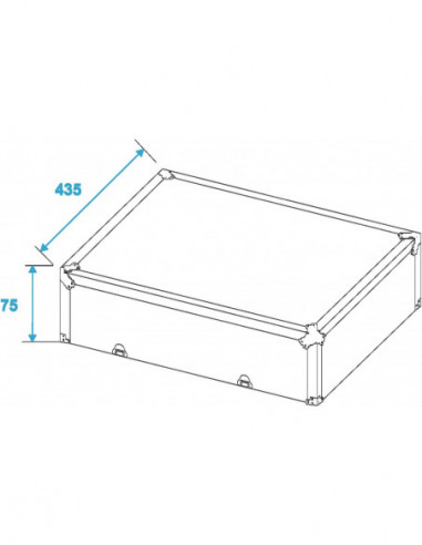 ROADINGER Turntable Case silver -S-