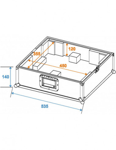 ROADINGER Turntable Case Tour Pro...