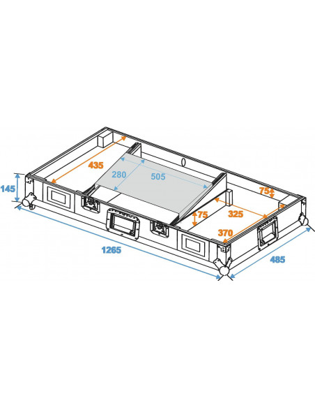 ROADINGER Console Road LS-1 for 2 CD Players