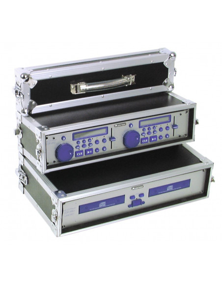 ROADINGER Double CD Player Case Tour Pro, 2U, black