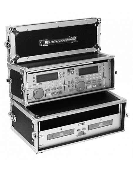 ROADINGER Double CD Player Case Tour Pro 3U black