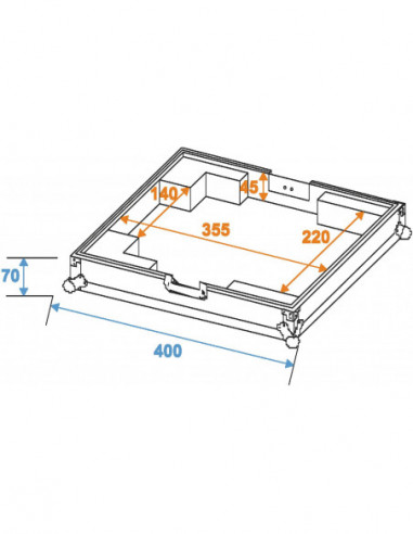 ROADINGER Flightcase DJS-2000