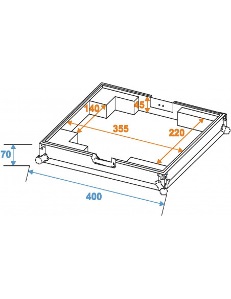 ROADINGER Flightcase DJS-2000
