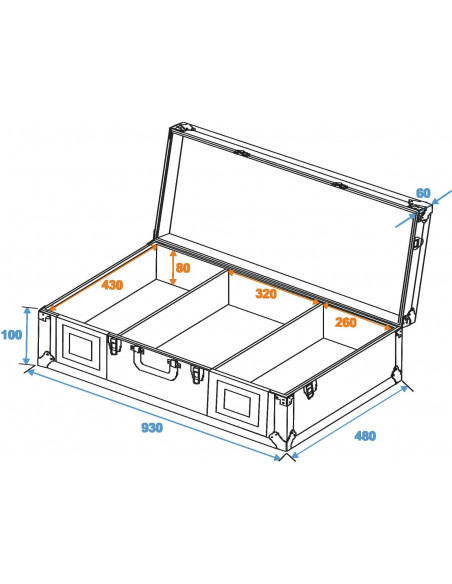 ROADINGER Universal Console DIGI-1 2xCD/1xM-12 sil