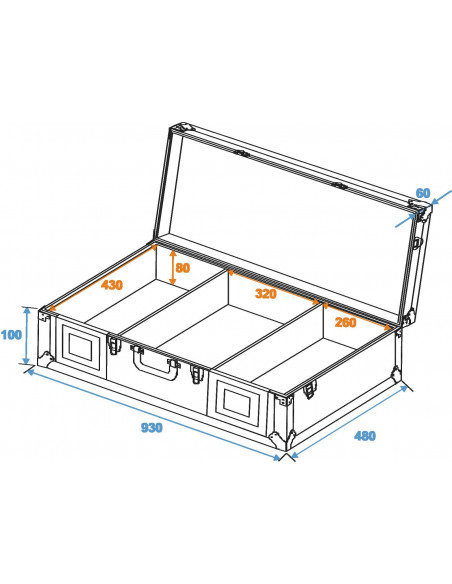 ROADINGER Universal Console DIGI-1 2xCD/1xM-12 bk