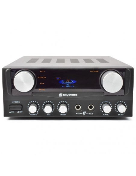 SkyTronic Amplificador de Karaoke com Display 2x50W