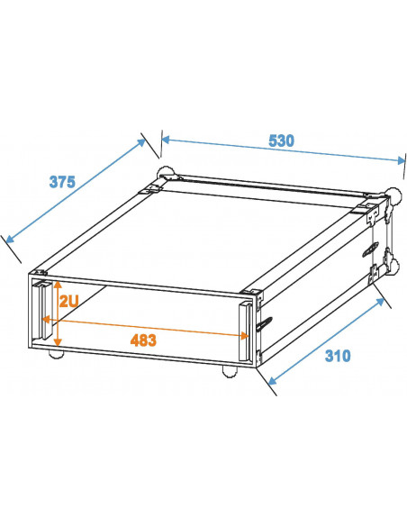 ROADINGER Case for Wireless Microphone Systems