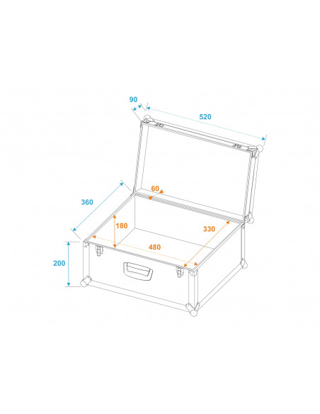 ROADINGER Universal Case Tour 52x36x29cm black