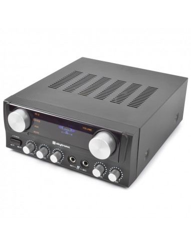SkyTronic Amplificador de Karaoke com Display 2x50W