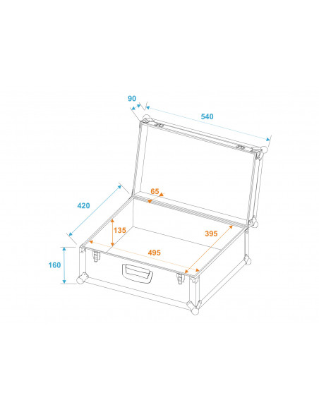 ROADINGER Universal Case Tour Pro 54x42x25cm black