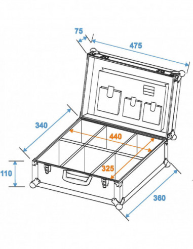 ROADINGER Universal Tool Case, black