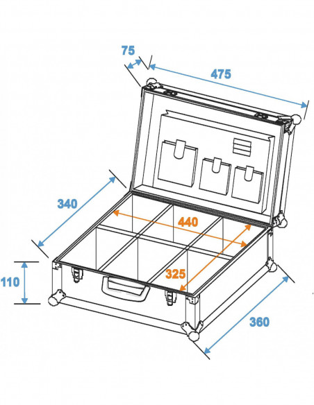 ROADINGER Universal Tool Case, black