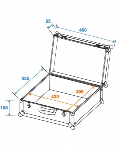 ROADINGER Universal Case FOAM, blue