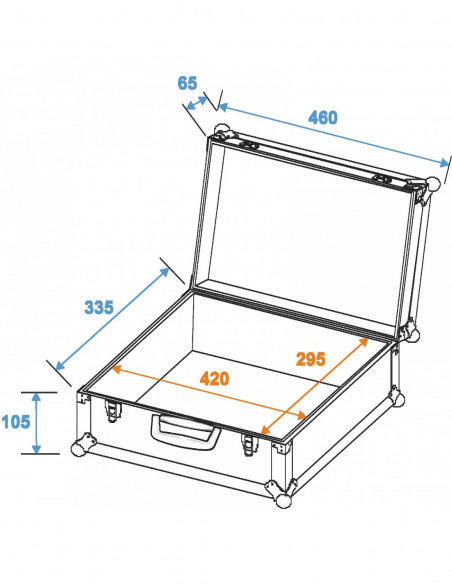 ROADINGER Universal Case FOAM, blue