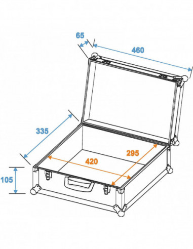 ROADINGER Universal Case FOAM, red